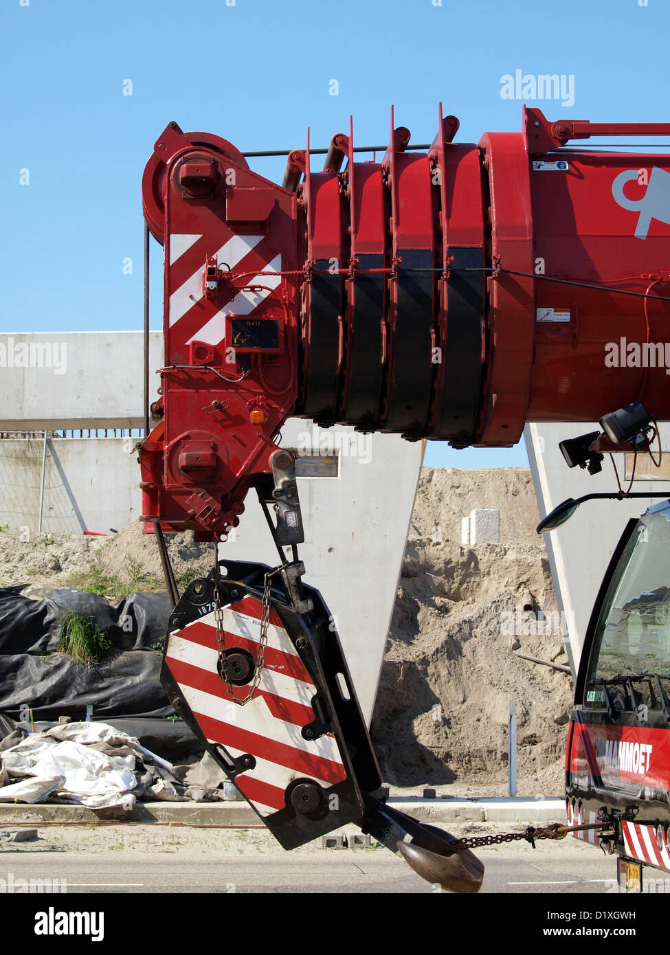 Autogru Liebherr LTM 1250-6.1 gancio del verricello Foto Stock