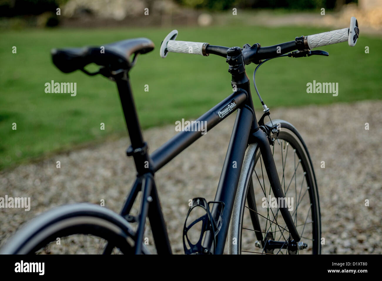 Una bicicletta fixie Foto Stock