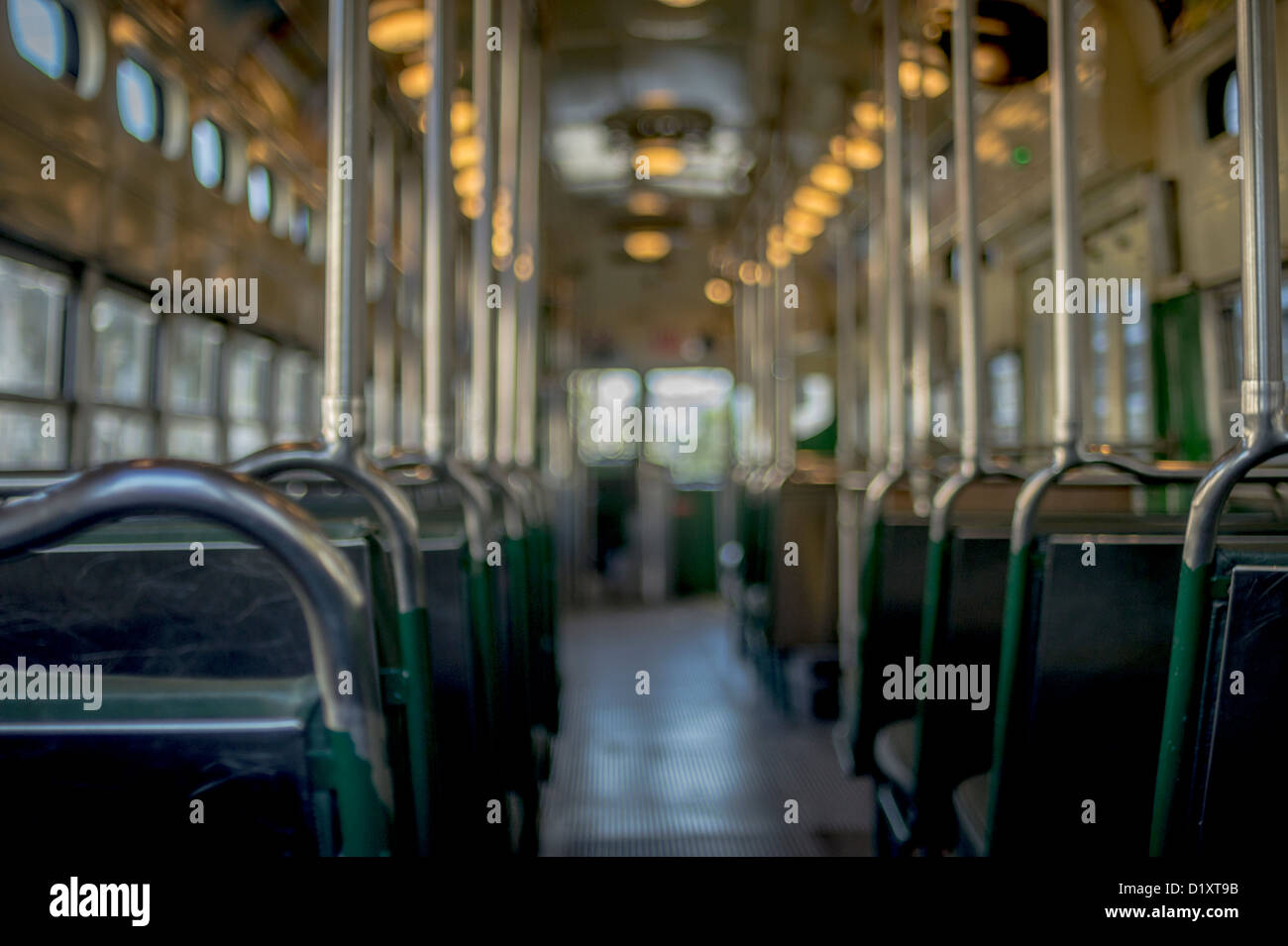 Empty street car carrello Foto Stock