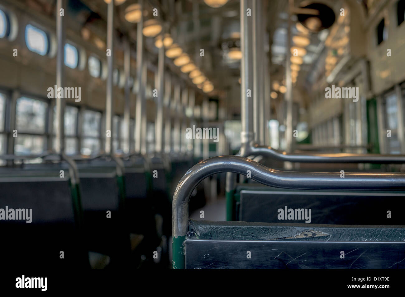 Empty street car carrello Foto Stock