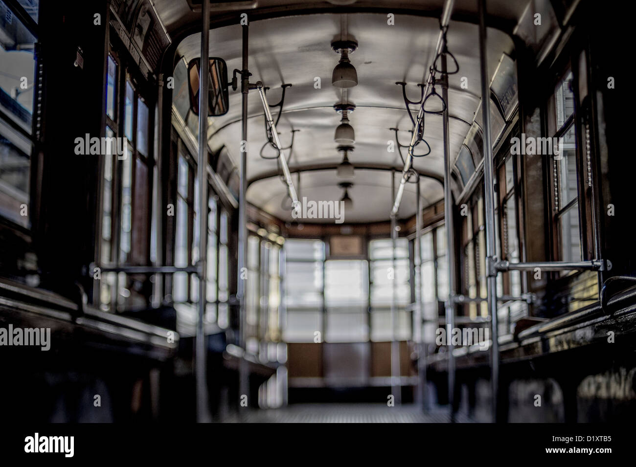 Empty street car carrello Foto Stock