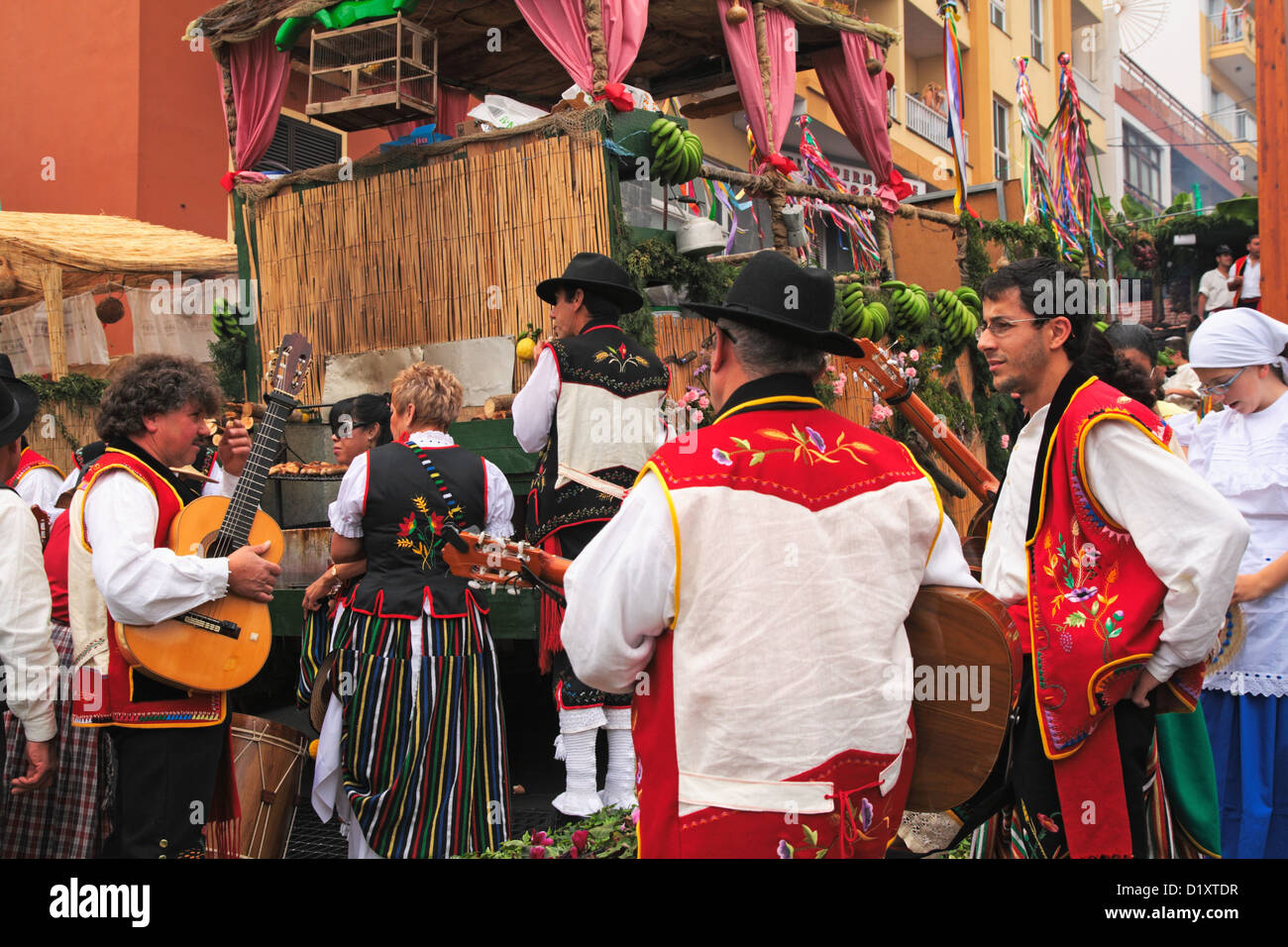 Locale festa religiosa nell'isola di Tenerife (Spagna) Foto Stock