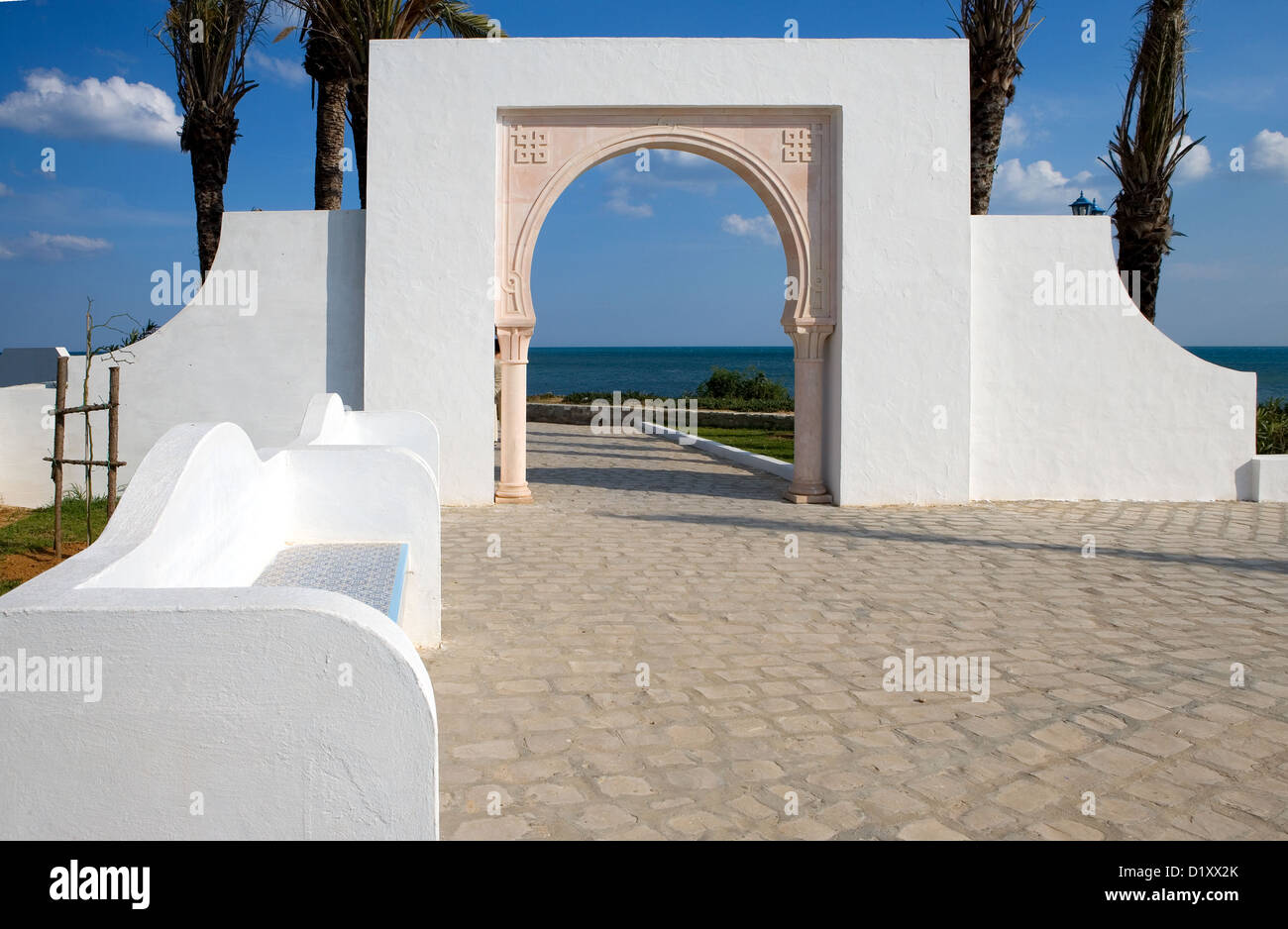 Tunisia Hammamet, la nuova Medina anfiteatro del Foto Stock