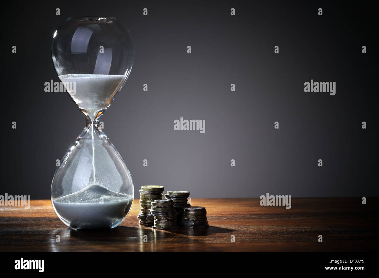 Il tempo è denaro Foto Stock