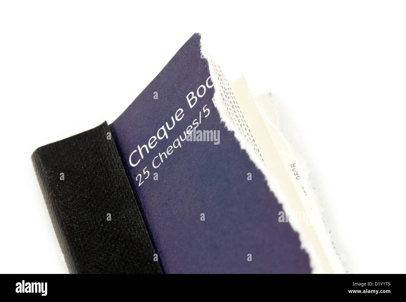 Utilizzate la Lloyds TSB Bank check book stub, REGNO UNITO Foto Stock