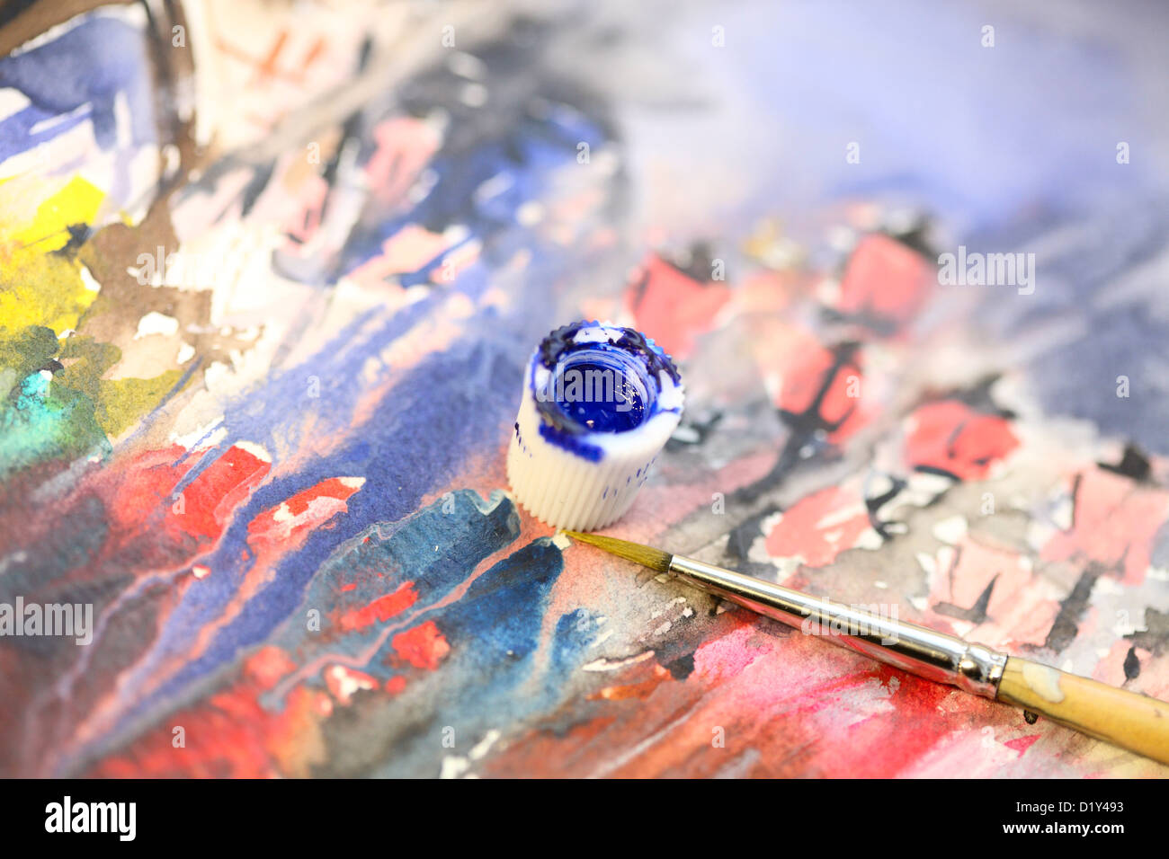 pittura a Venezia Foto Stock
