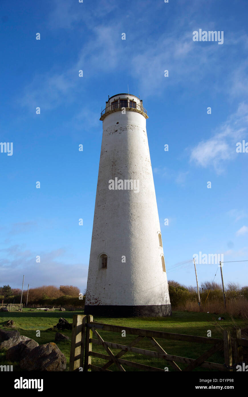 Leasowe faro sul Wirral Peninsula Foto Stock