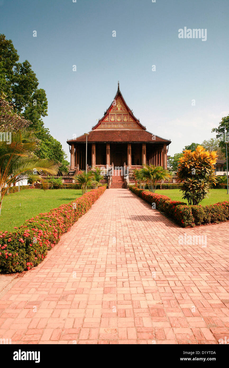 Haw Pha Kaew, Vientiane, Laos, in Indocina. Foto Stock