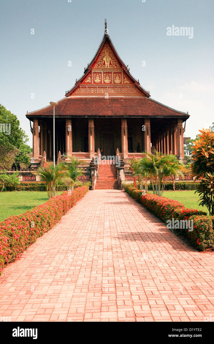 Haw Pha Kaew, Vientiane, Laos, in Indocina. Foto Stock