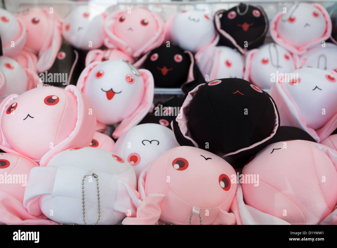 Kawaii peluche in un negozio giapponese, Kyoto, Giappone Foto Stock