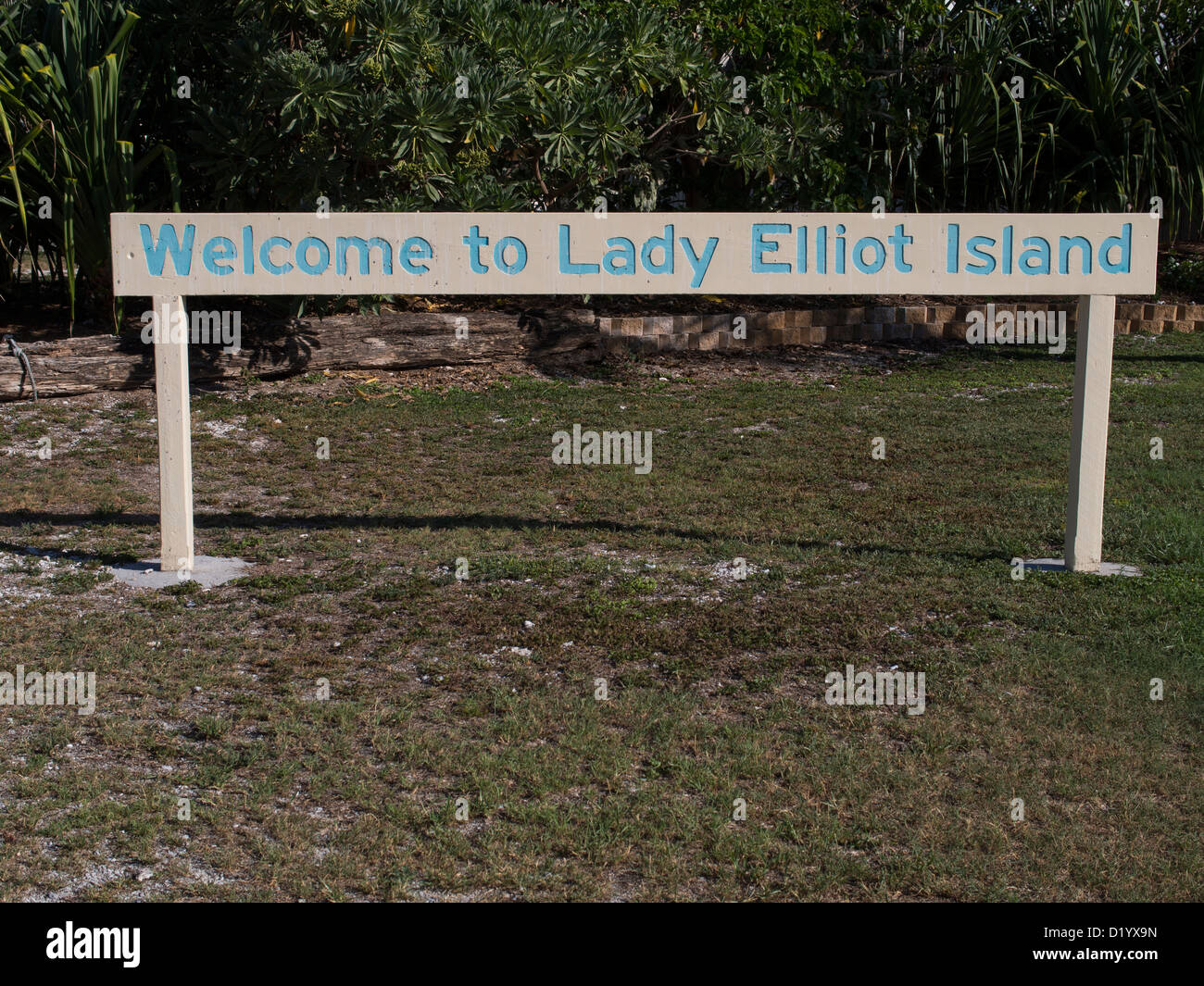 Lady Elliott Island segno, Queensland Australia Foto Stock