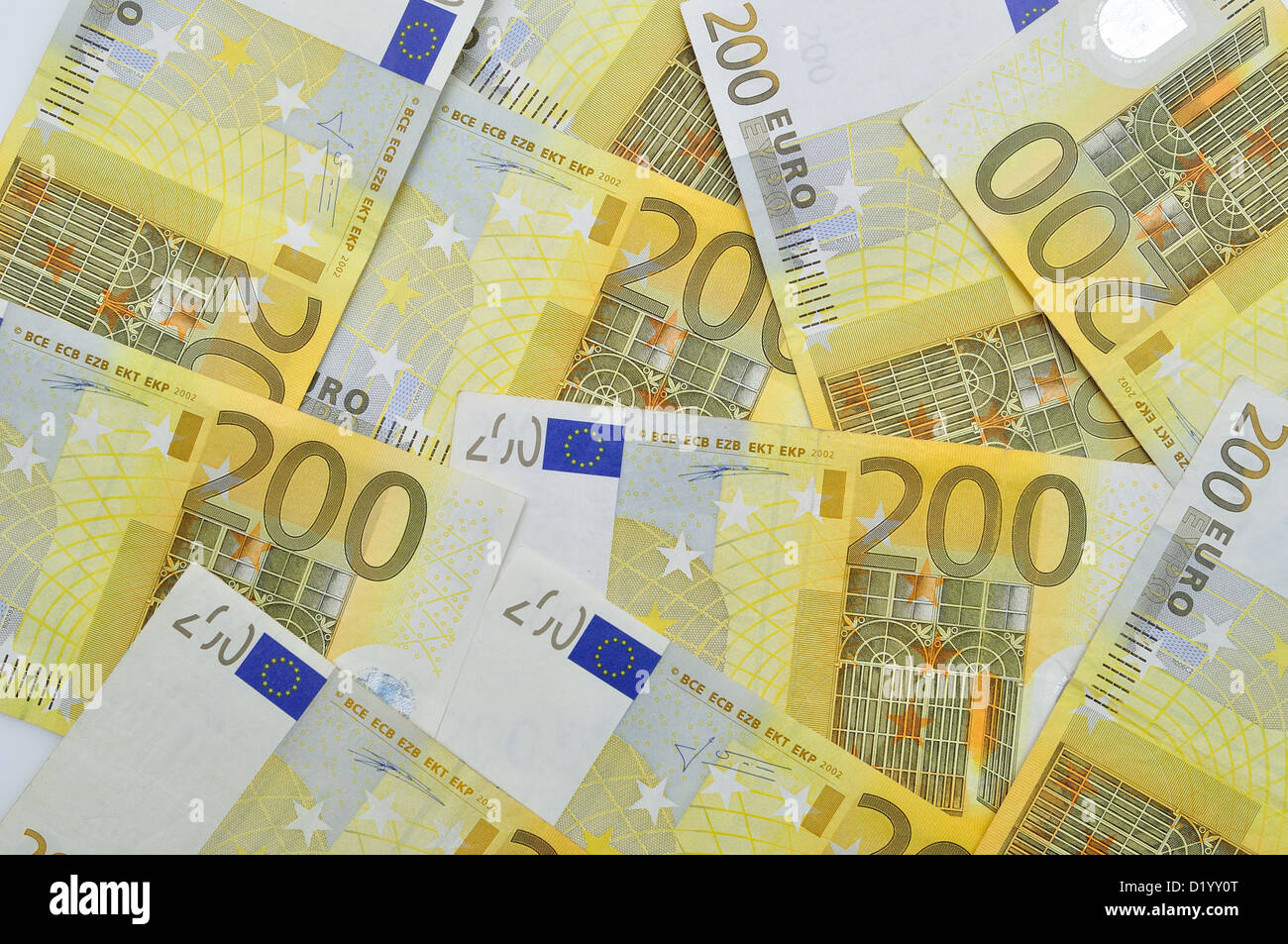 Banconote in euro. Foto Stock