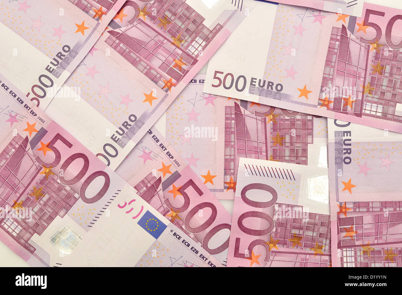 Banconote in euro. Foto Stock