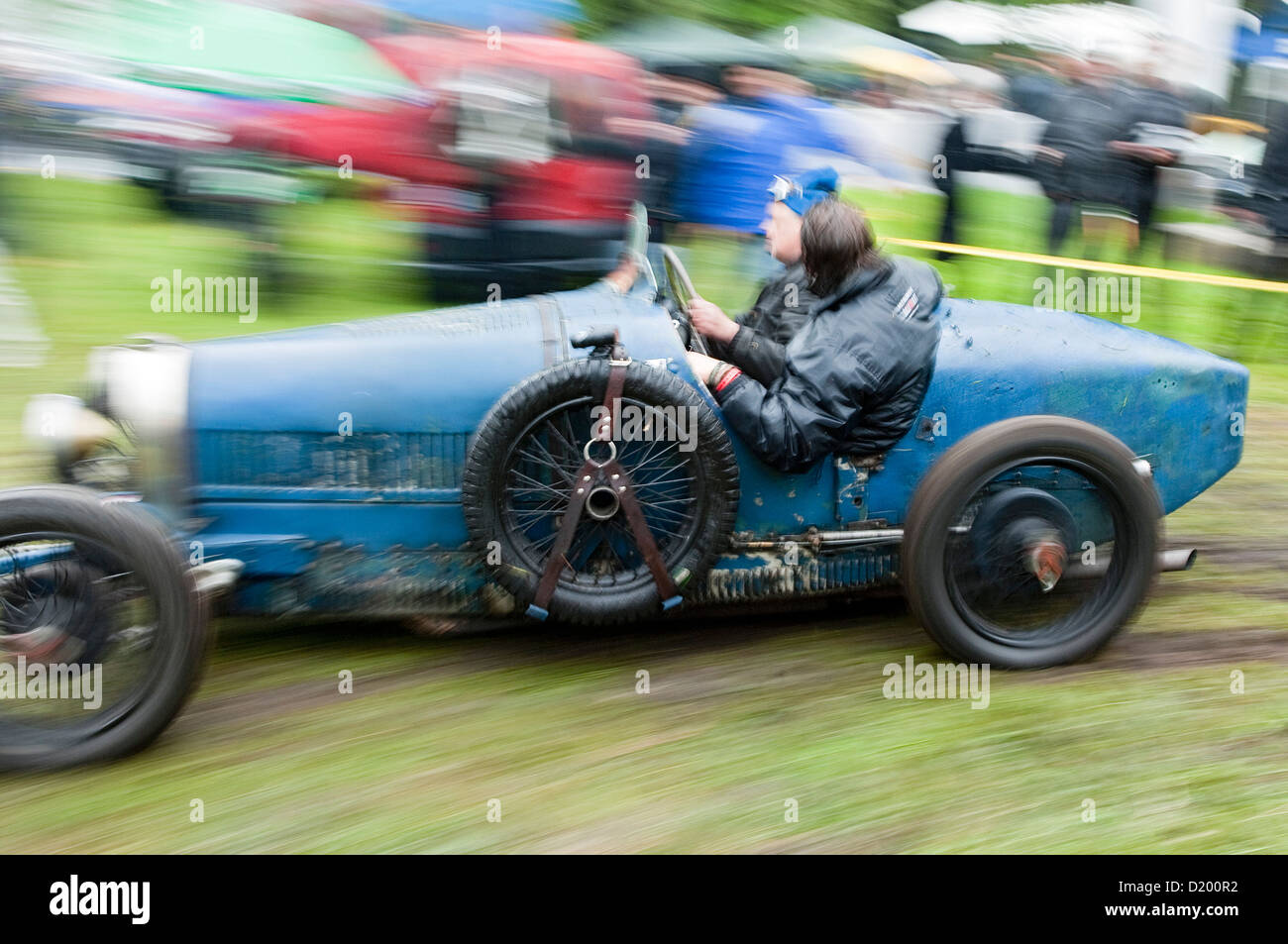Bugatti 35b in Classic Car Race, kesselberg, Baviera, Germania Foto Stock