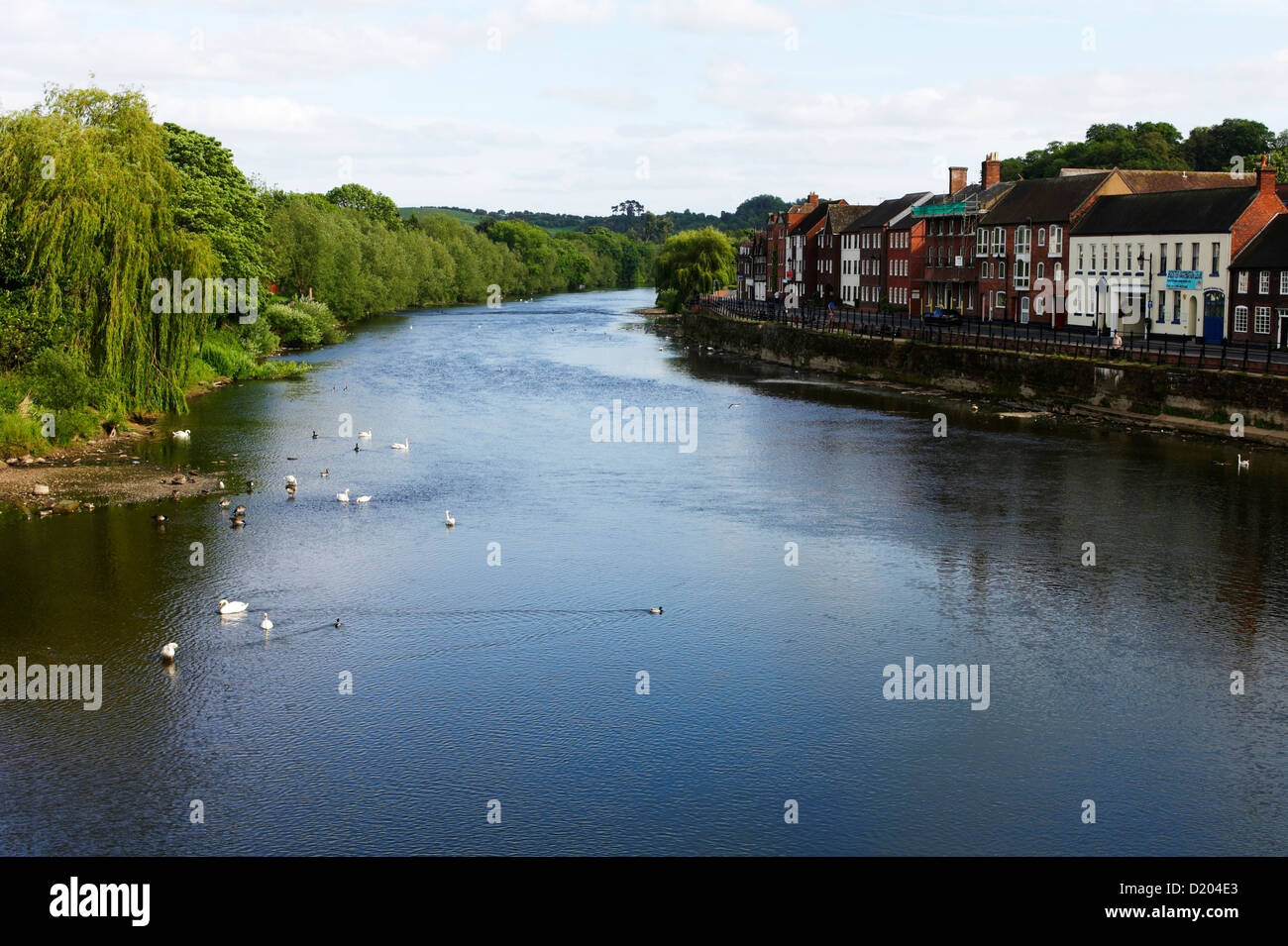 Fiume Severn a Bewdley WORCESTERSHIRE REGNO UNITO Foto Stock