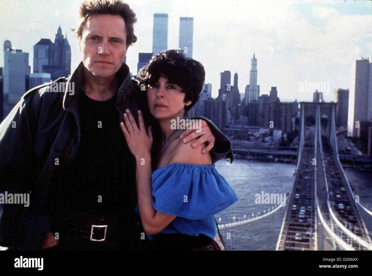 Mcbain - Rache Ohne Gnade Mcbain Christopher Walken, Maria Conchita Alonso Christina (Maria conchita Alonso) bittet den Foto Stock