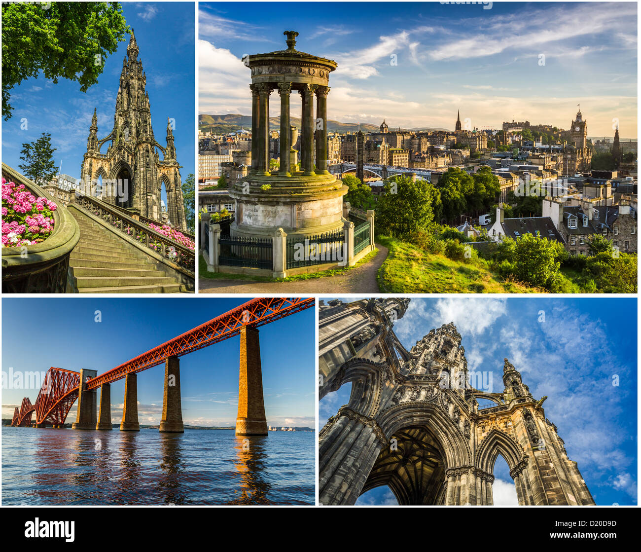 Cartolina da sunny Edinburgh Foto Stock
