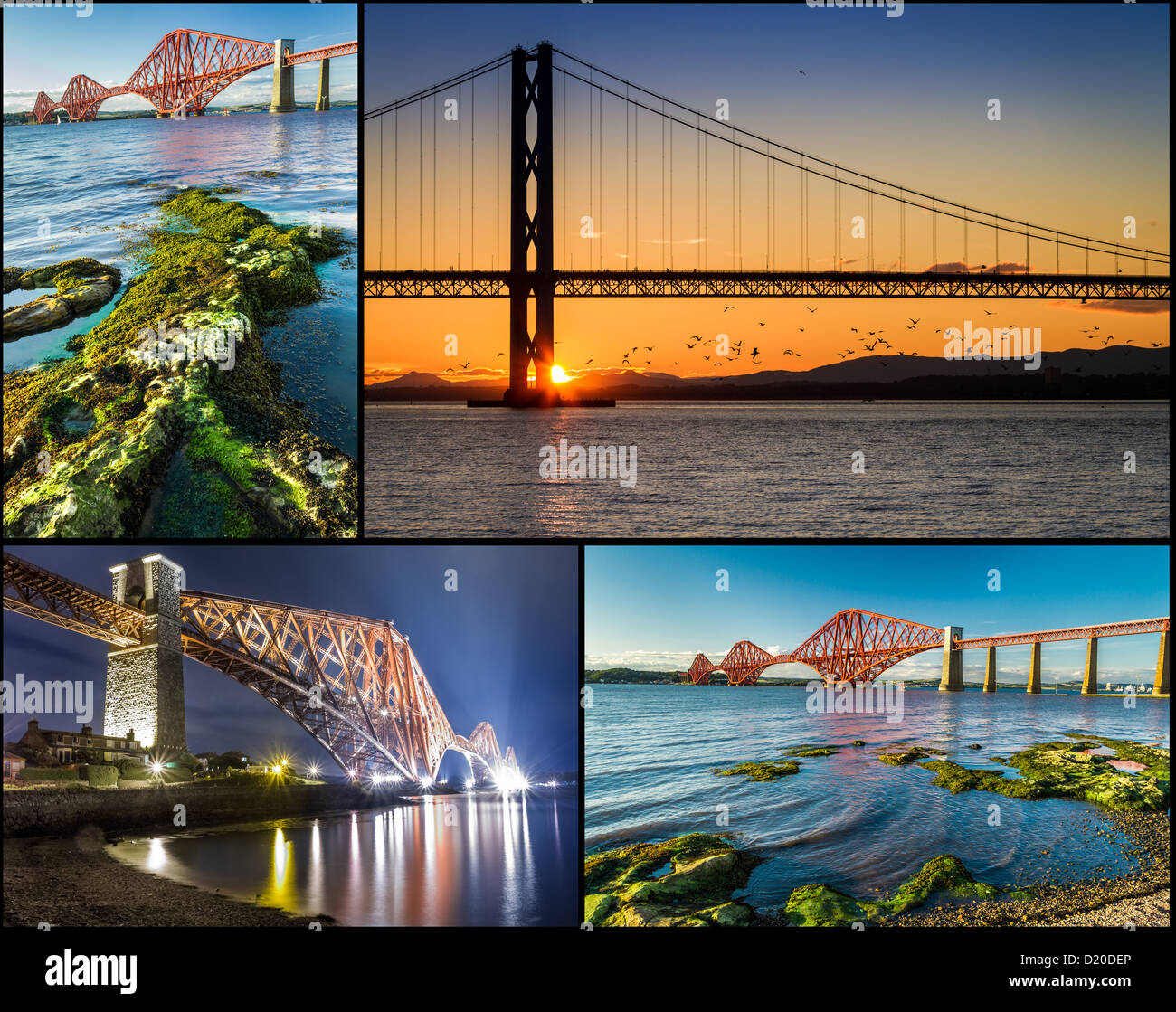 Cartolina da Edimburgo Queensferry Foto Stock