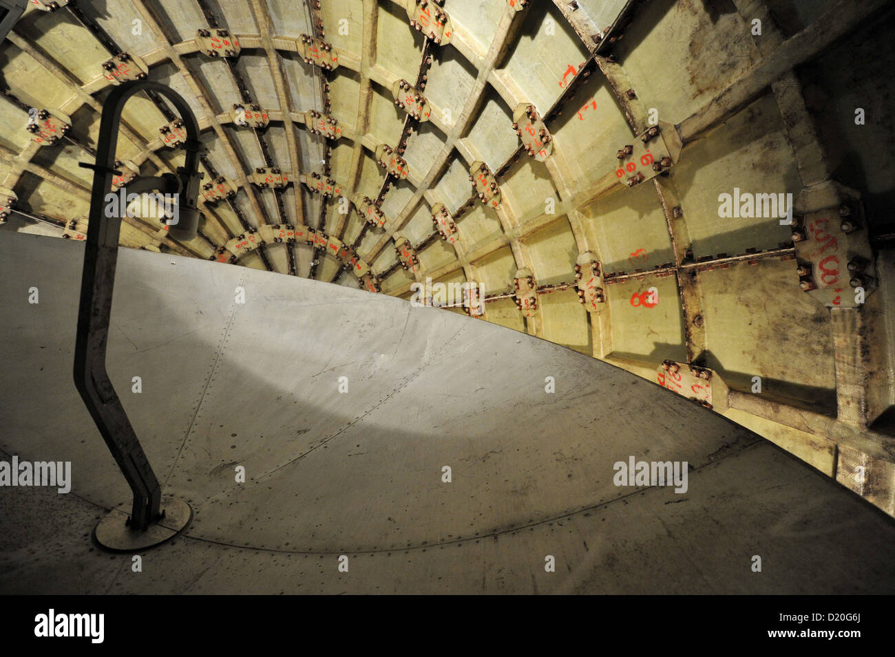 Le vecchie apparecchiature della ex Germania orientale di polizia segreta sulla collina Brocken nello Harz in Germania. Foto: Frank può Foto Stock