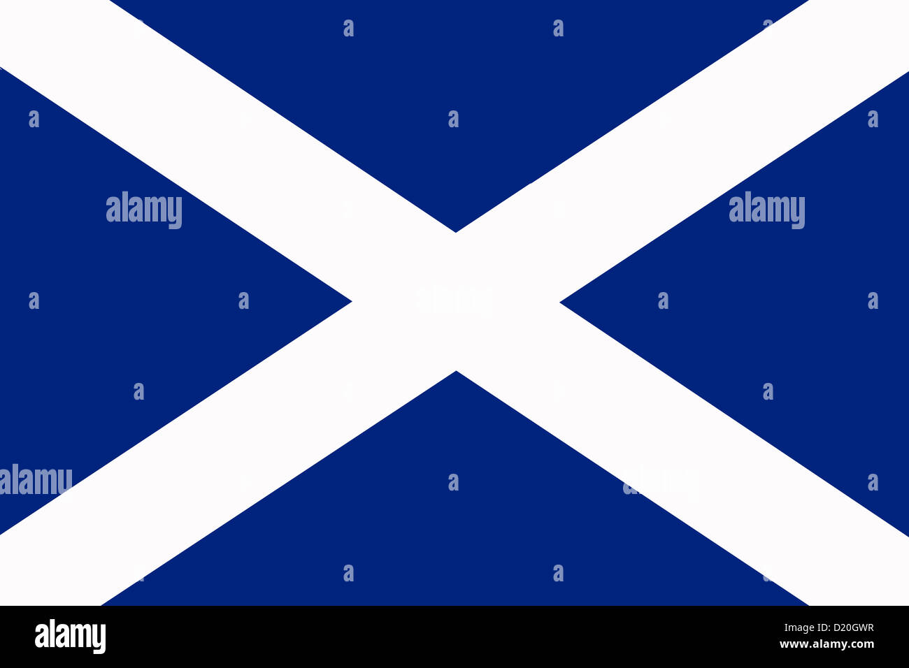 Bandiera scozzese. Scozia bandiera illustrazione Foto Stock