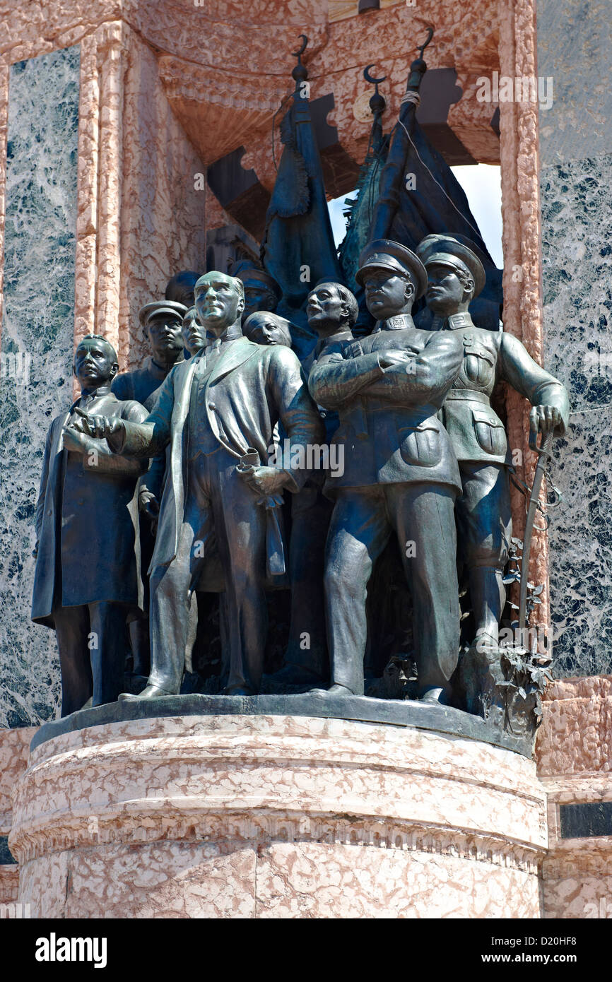La Repubblica monumento di Pietro Canonica, Piazza Taksim Istanbul Foto Stock