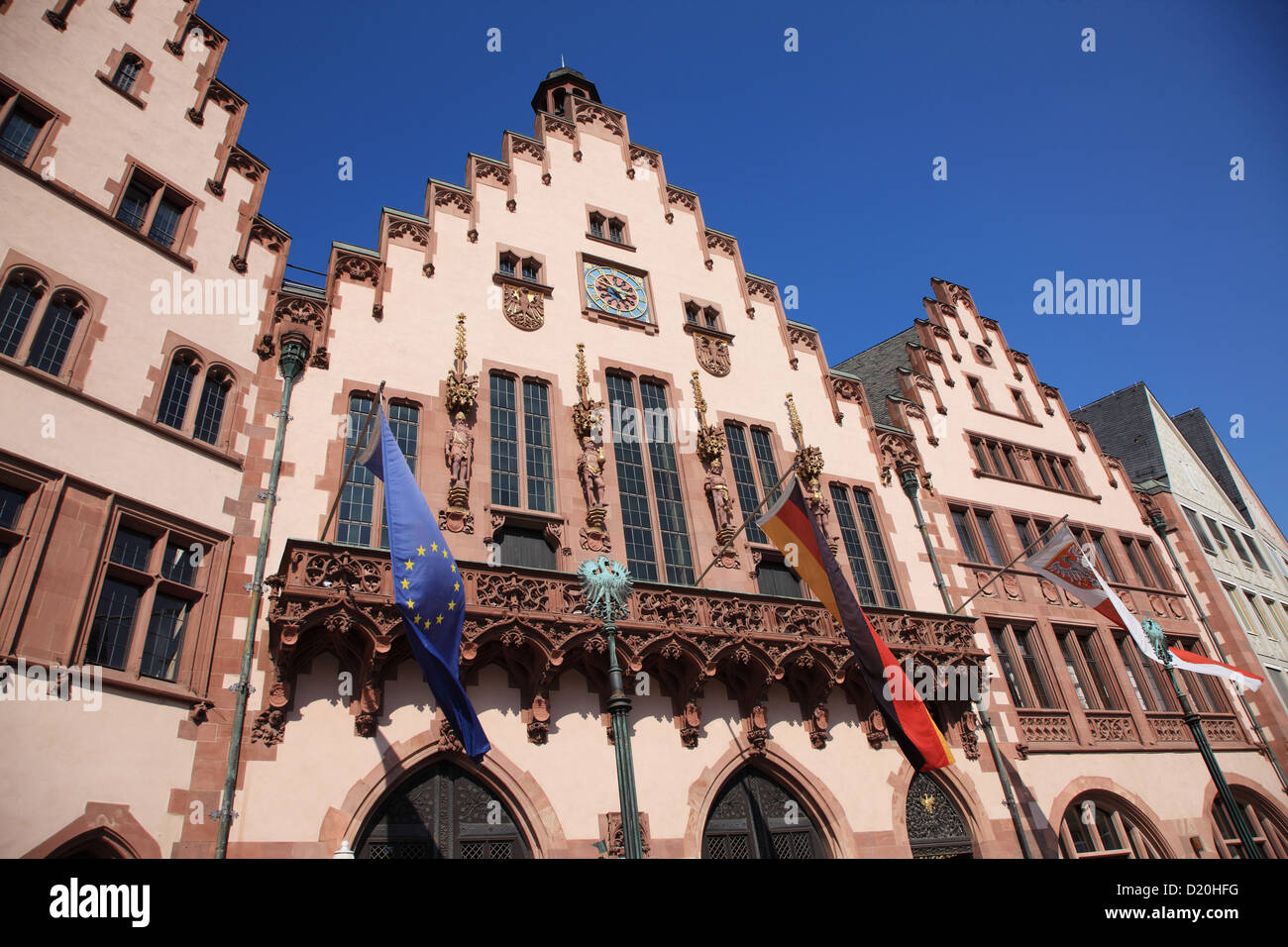 Germania, Frankfurt am Main, Municipio a Römerberg Foto Stock