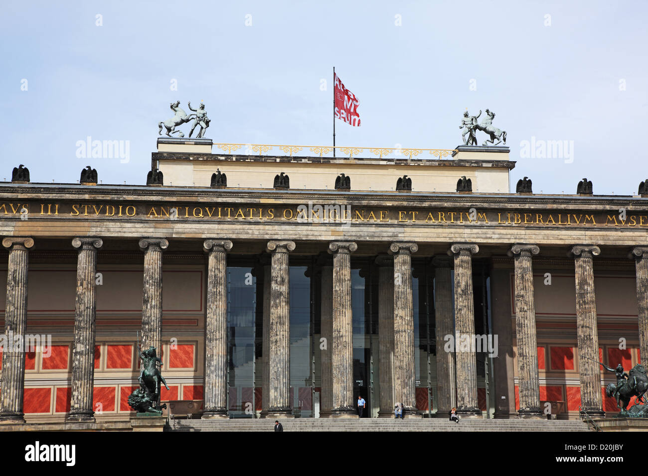 Germania, Berlino, Museumsinsel, il Museo Island, l'Altes Museum, patrimonio mondiale dell UNESCO Foto Stock