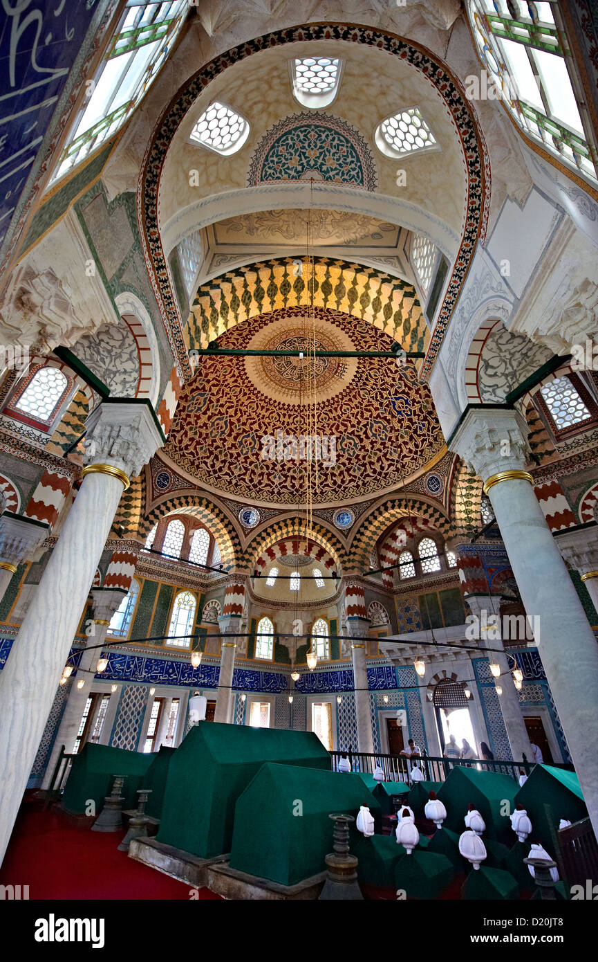 Stile ottomano Tomba di Sultan Selim II. Istanbul, Turchia Foto Stock