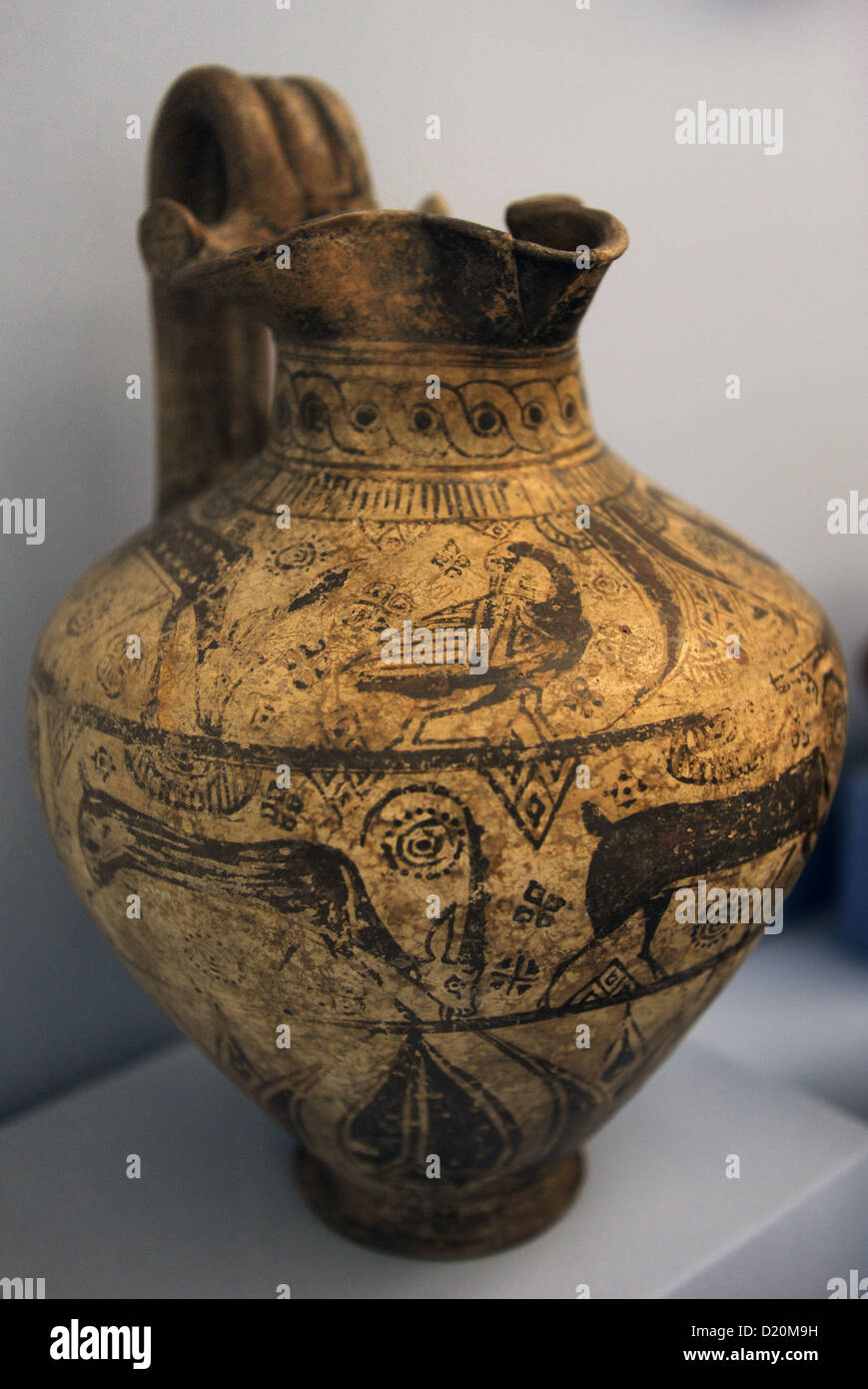 Ceramiche di Mileto, Grecia antica. 625-600 A.C. Museo di Belle Arti. Budapest. Ungheria. Foto Stock