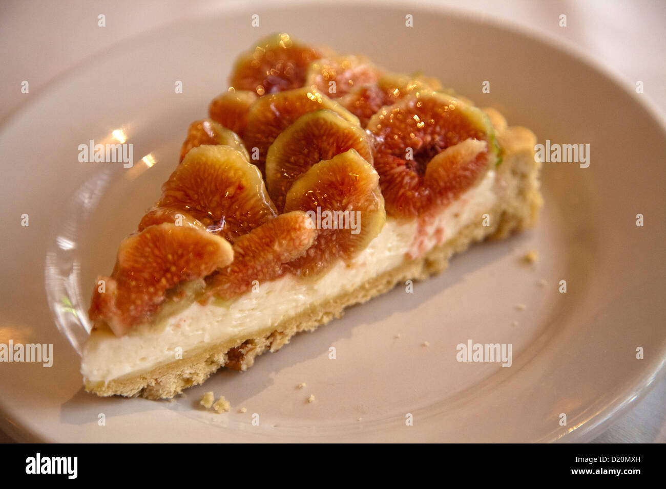 Fig Tart a Contramar Ristorante a Roma Norte area di Città del Messico DF Foto Stock