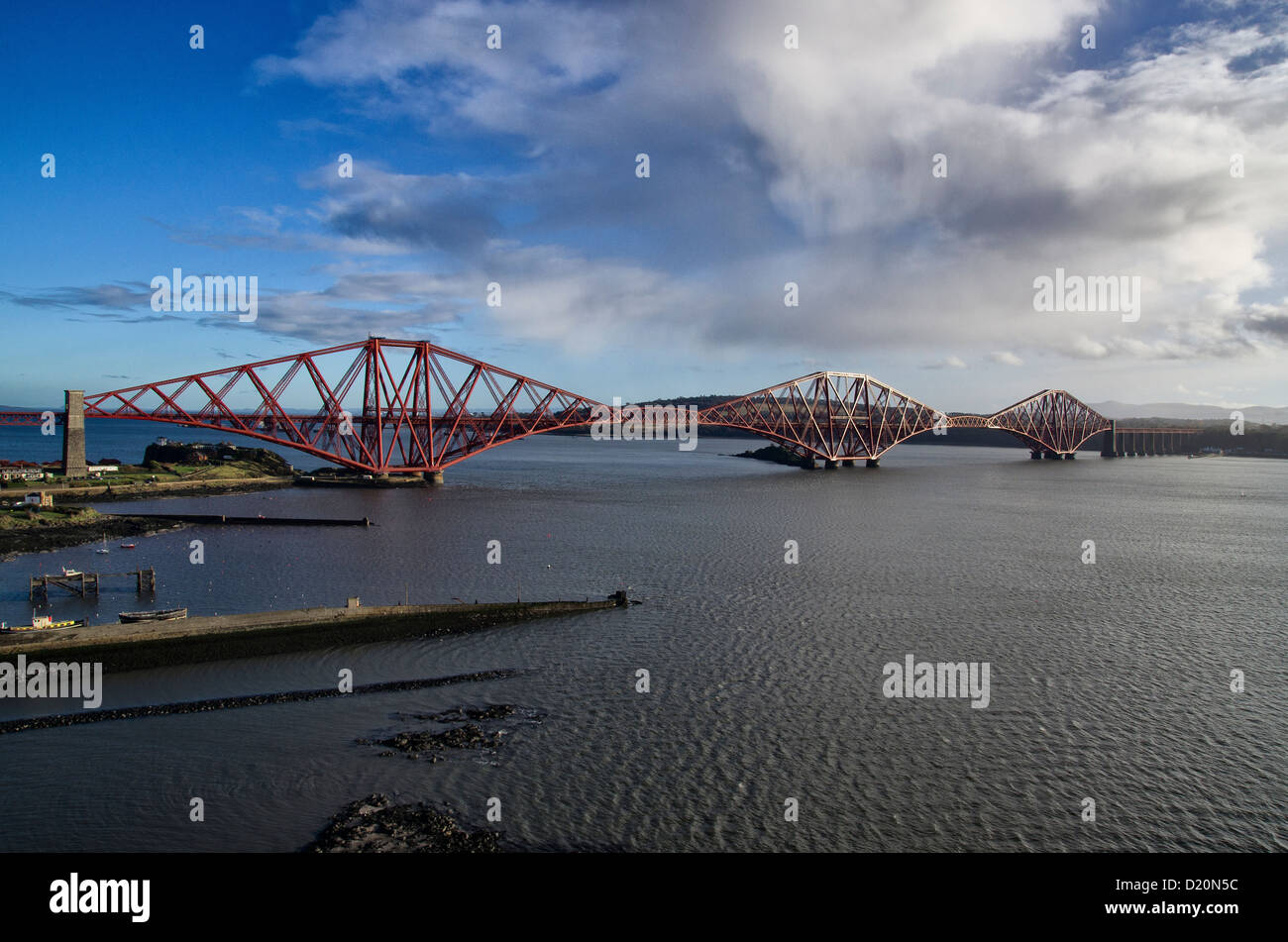 Ponte di Forth Rail - Panoramica Foto Stock