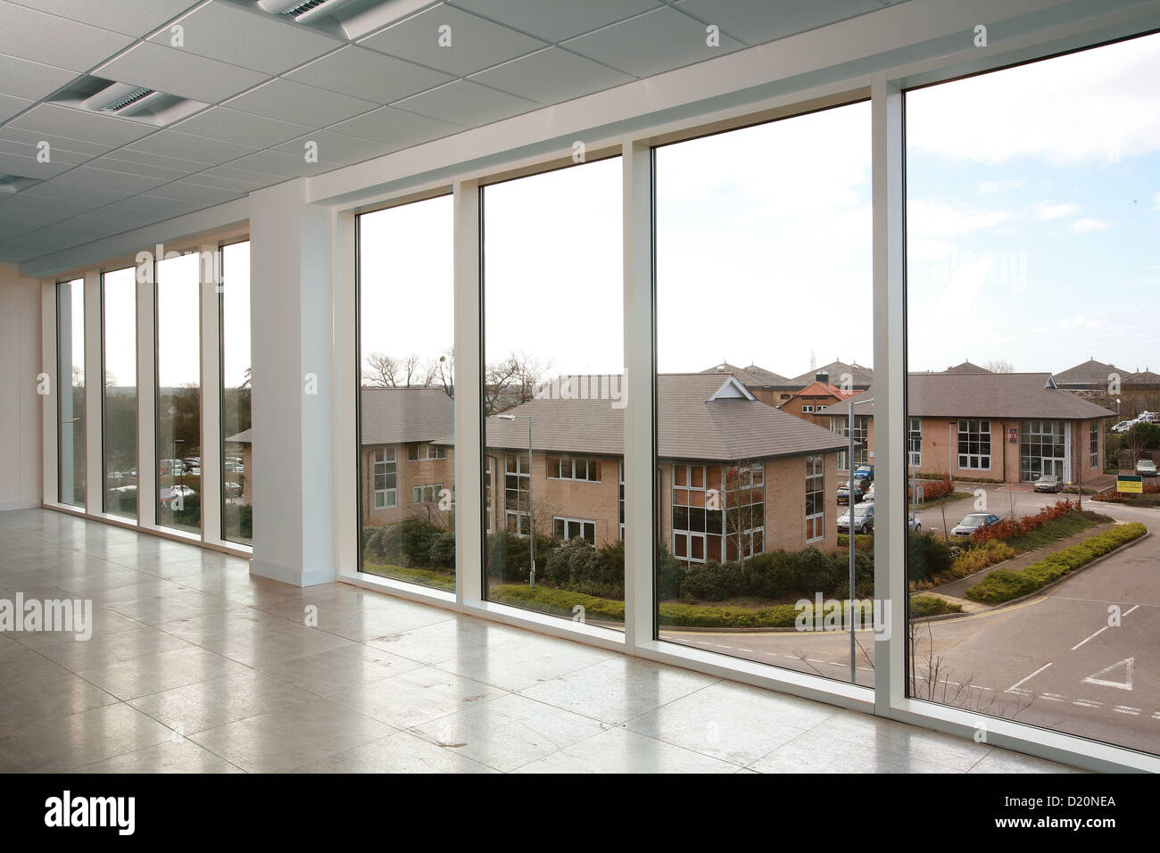 La moderna azienda park Foto Stock