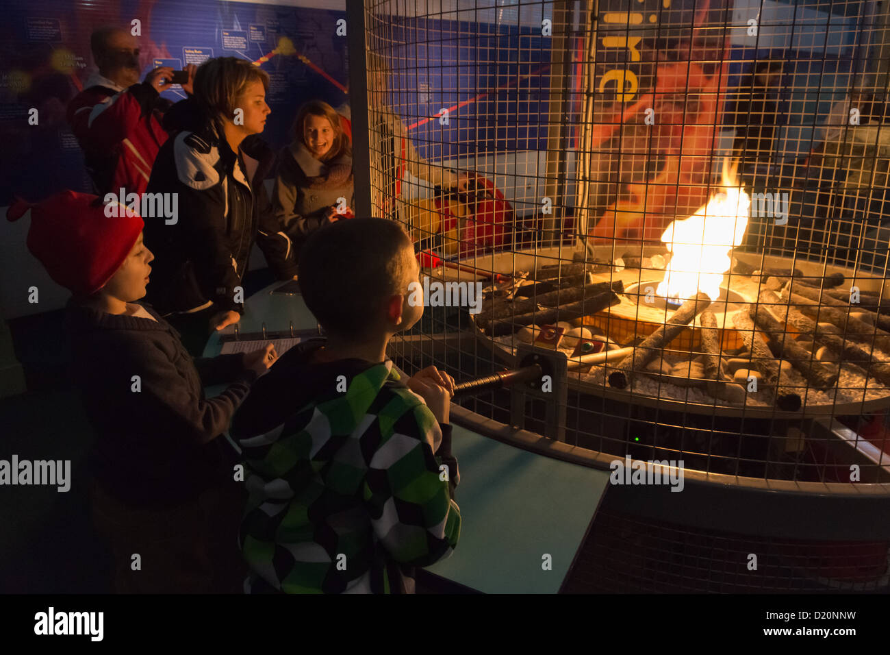 Snibston Science Park, Coalville, LEICESTERSHIRE REGNO UNITO - ex miniera di carbone ora attrazione turistica. Messa a fuoco. Foto Stock
