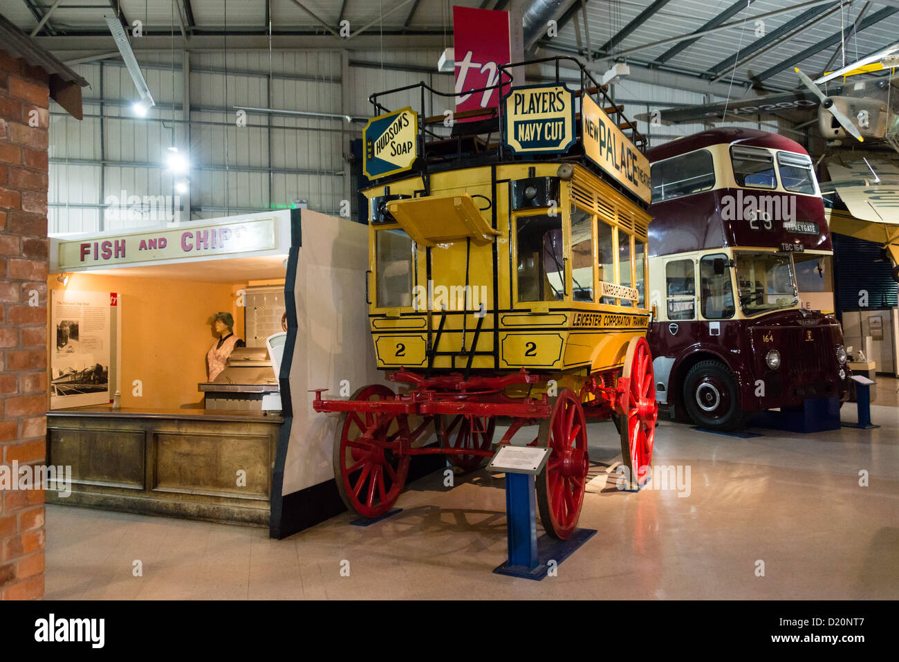 Snibston Science Park, Coalville, LEICESTERSHIRE REGNO UNITO - ex miniera di carbone ora attrazione turistica. Museo espone. Foto Stock