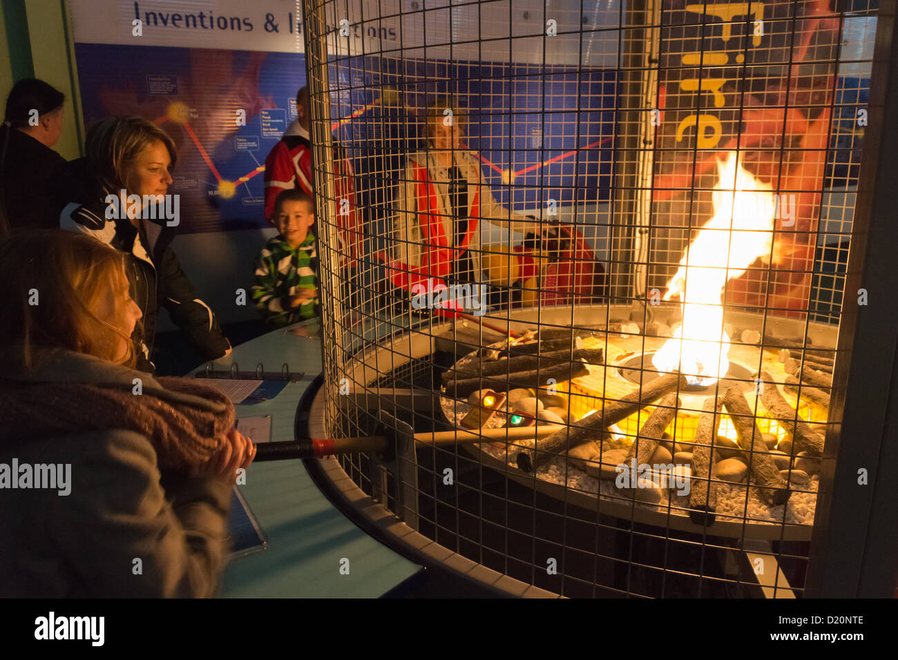 Snibston Science Park, Coalville, LEICESTERSHIRE REGNO UNITO - ex miniera di carbone ora attrazione turistica. Messa a fuoco. Foto Stock