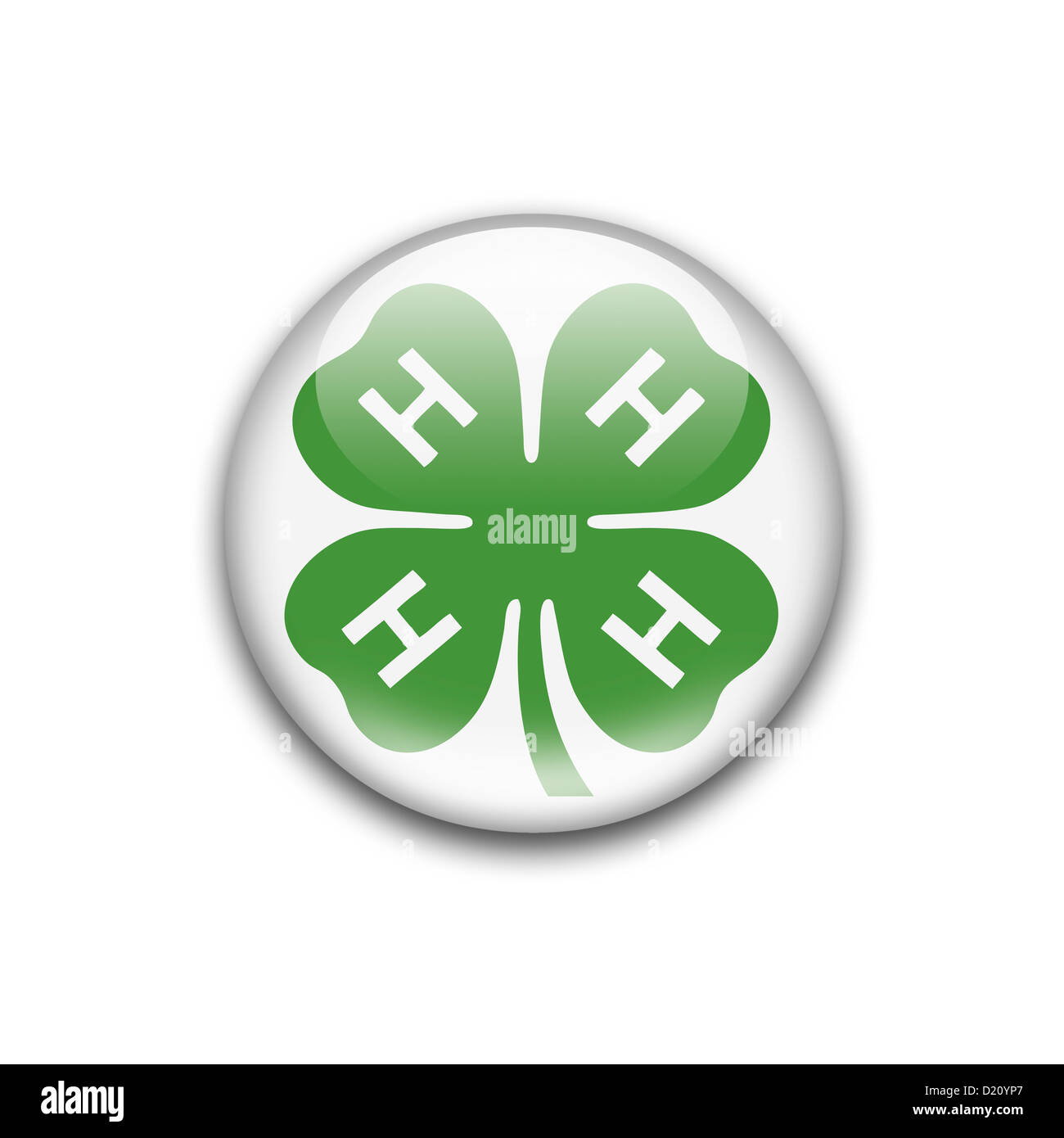 4 h club logo icona simbolo bandiera Foto Stock