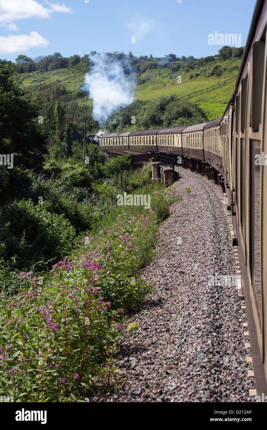 Minehead stazione treno a vapore Foto Stock