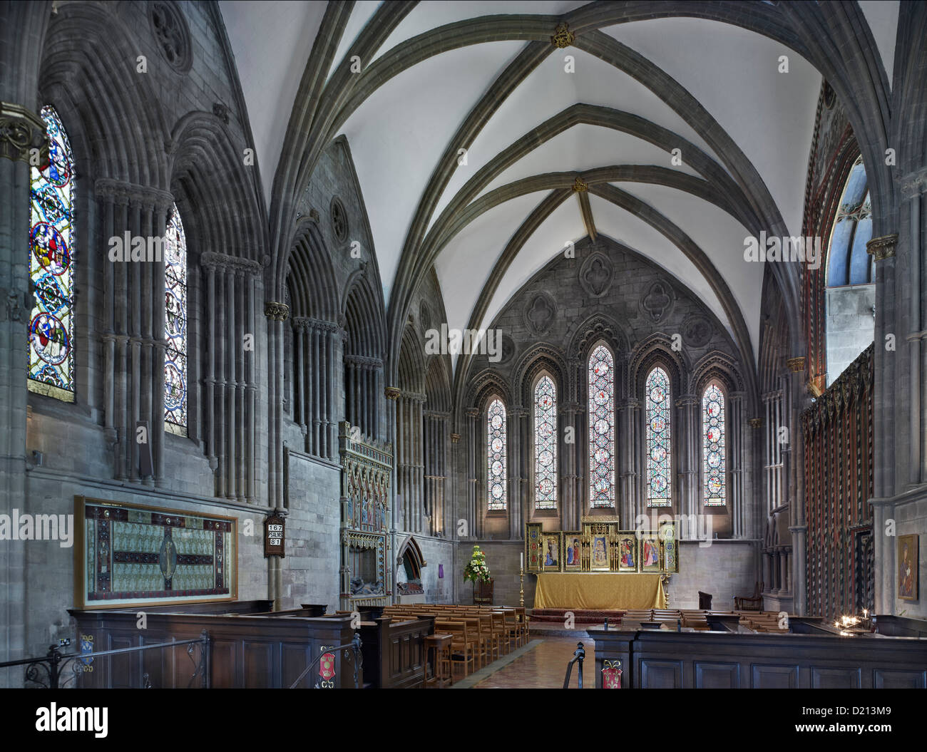 Cattedrale di Hereford, Lady Cappella c. 1220-40 Foto Stock