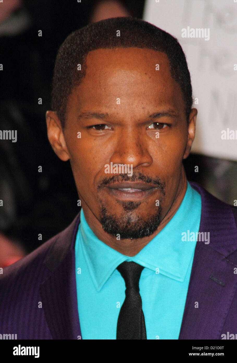 Jamie Foxx - UK premiere del 'Django Unchained' all'Empire Leicester Square, London - 10 gennaio 2013 Foto di Keith Mayhew/Alamy Live News Foto Stock