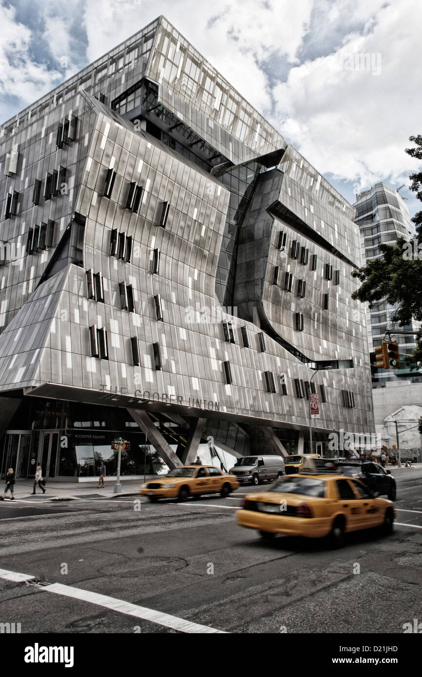 Cooper Union edifico da Morphosis architects, Manhattan, New York, New York, Stati Uniti d'America Foto Stock