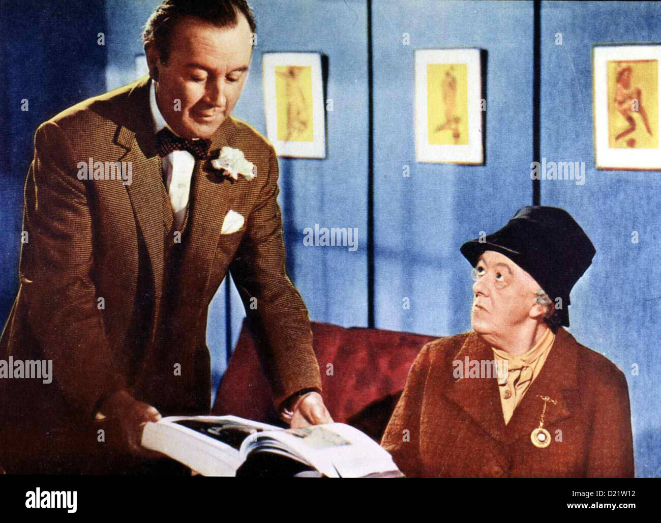 Vier Frauen und Ein Mord Miss Marple: assassinio più fallo Dennis Prezzo, Margaret Rutherford Schauspielagent (Dennis Prezzo) gibt Foto Stock