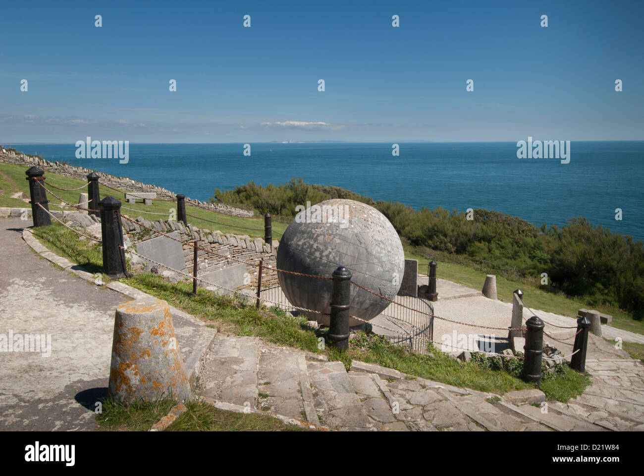 Grande Globo Durlston Head Country Park Foto Stock