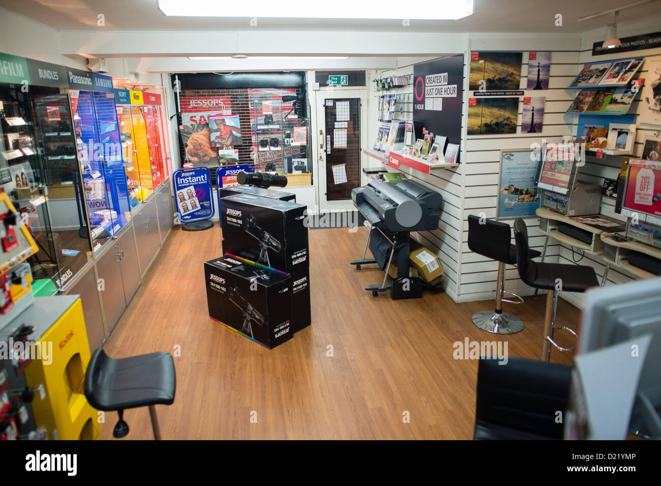 Venerdì 11 Gen 2013, rivenditore fotografico JESSOPS chiuso tutti i suoi negozi a 4pm di oggi, risultante nella perdita di circa 1,370 lavori. Foto ©keith morris Foto Stock