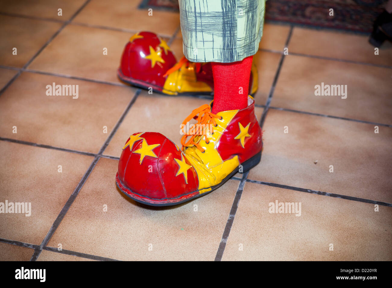 Scarpe da clown Foto Stock