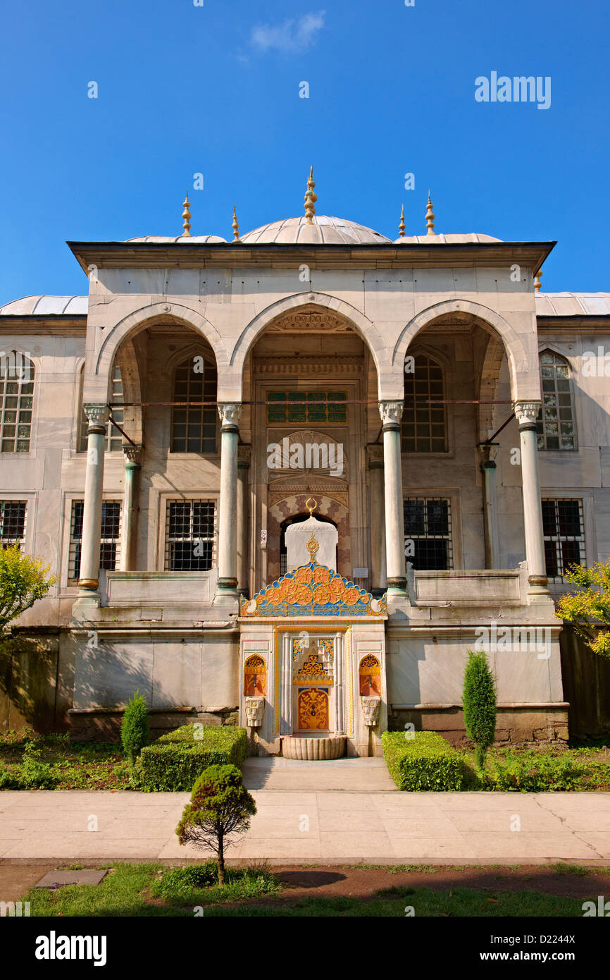 Enderûn libreria la libreria del Sultano Ahmed III , il Topkapi Palace Istanbul, Turchia Foto Stock