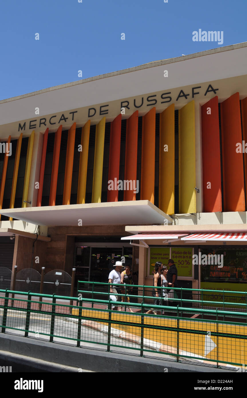 Valencia, Spagna: Mercato Russafa Foto Stock