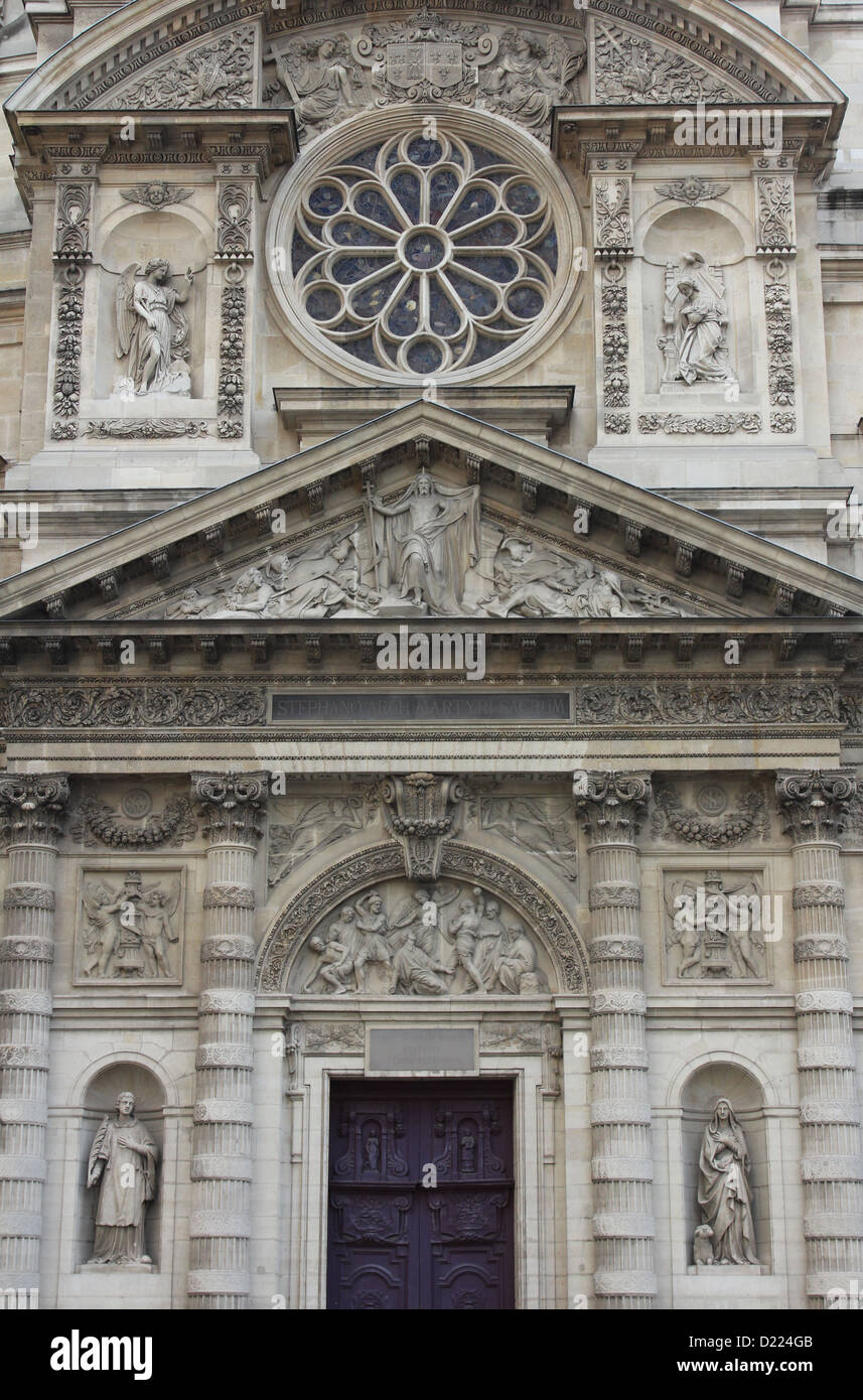 Chiesa di Saint Etienne du Mont, Parigi, Francia Foto Stock