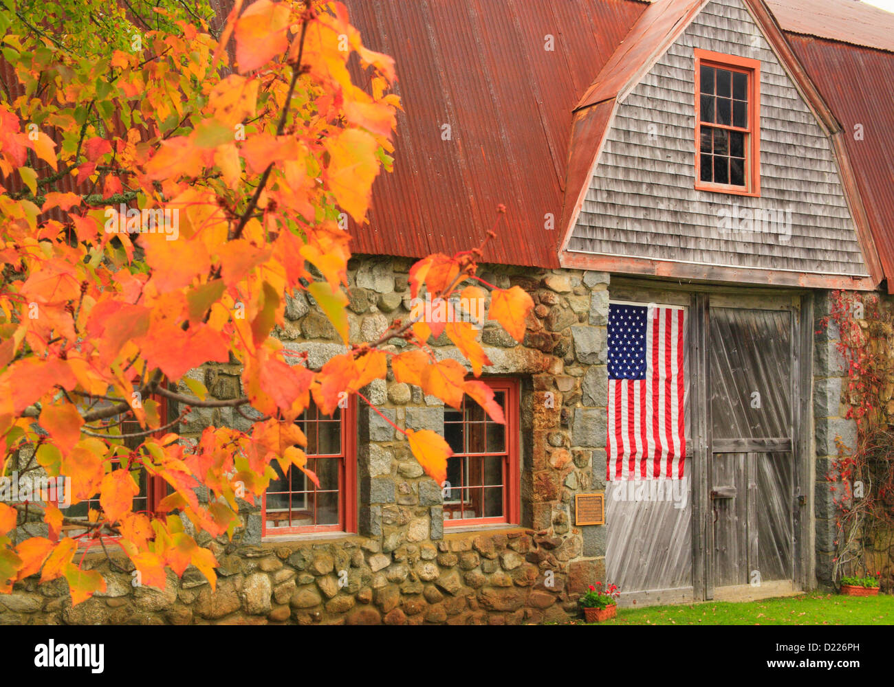 Fienile Agriturismo, Bar Harbor, Maine, Stati Uniti d'America Foto Stock