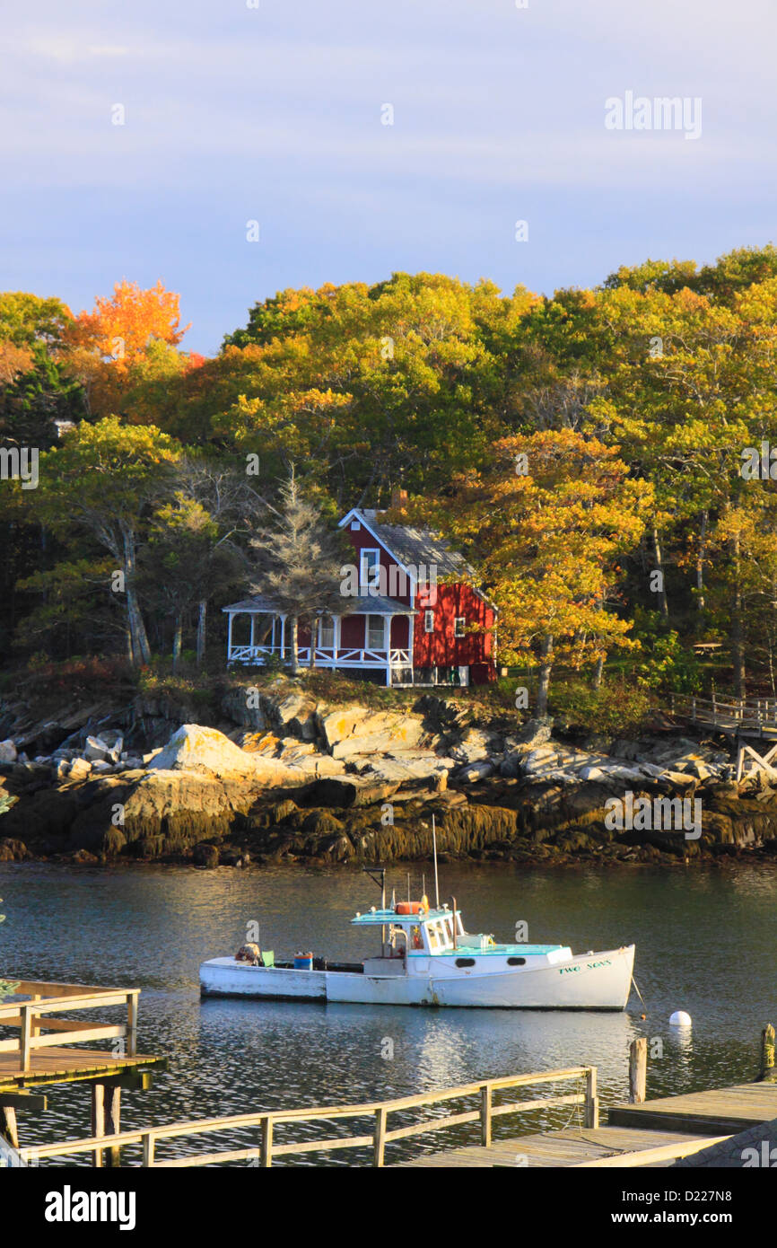 Il porto di Porto Nuovo, Maine, Stati Uniti d'America Foto Stock