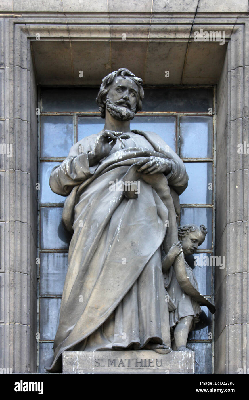 San Matteo Evangelista, la chiesa della Madeleine a Parigi Foto Stock